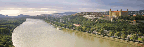 Vista del fiume Danubio